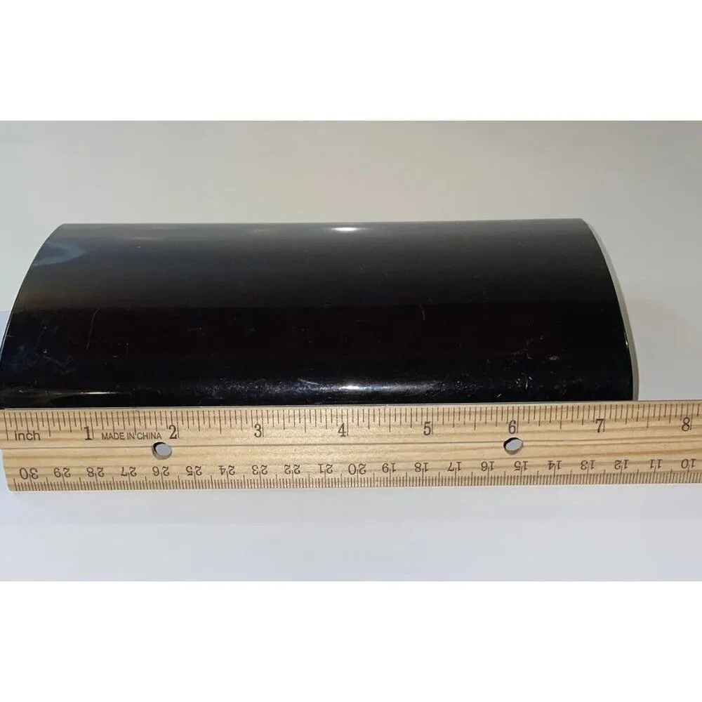 Vintage Plastic Clutch Purse Hand‎ Bag Made In Hong Kong Brown Gold Tone  EL5